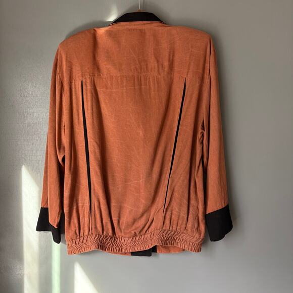 Vintage PIERRE LAMONTE Women's 12 Retro 80's Zip Jacket Western Disco Quirky - Picture 7 of 12